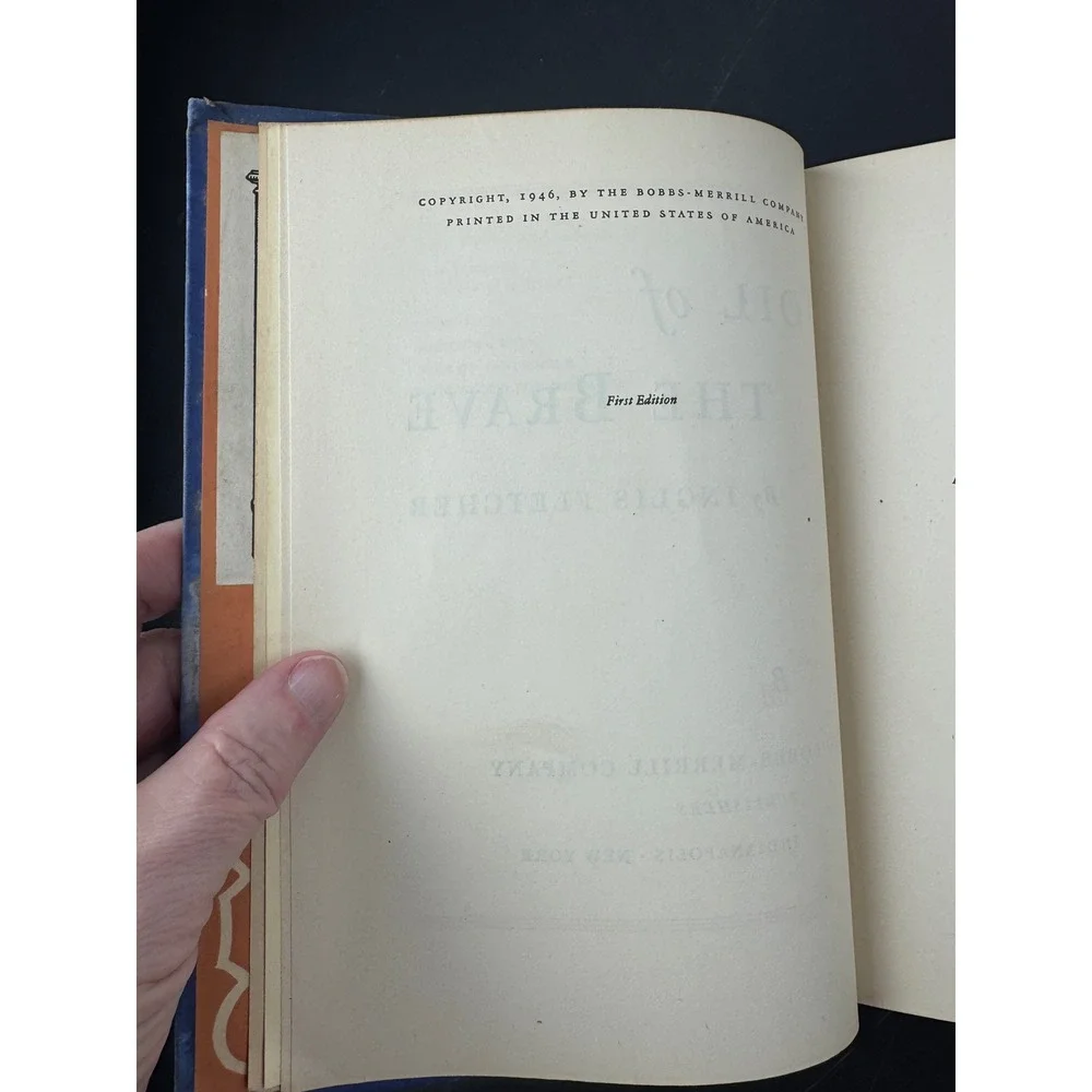 Toil of the Brave Inglis‎ Fletcher Signed First Edition 1946 Kings Mountain Ed